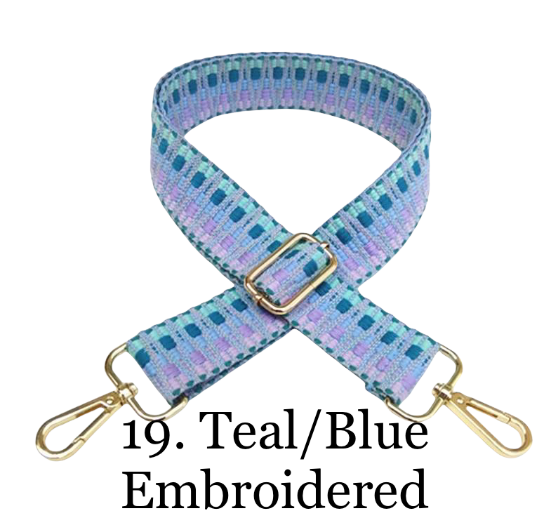 The Nora | Clear with Black Trim Stadium Courier- Pick Your Strap