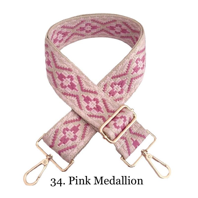 The Nora | Clear with Black Trim Stadium Courier- Pick Your Strap