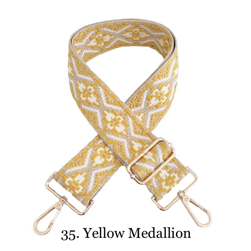 The James | Clear with Brown Trim Sling Bag - Pick Your Strap