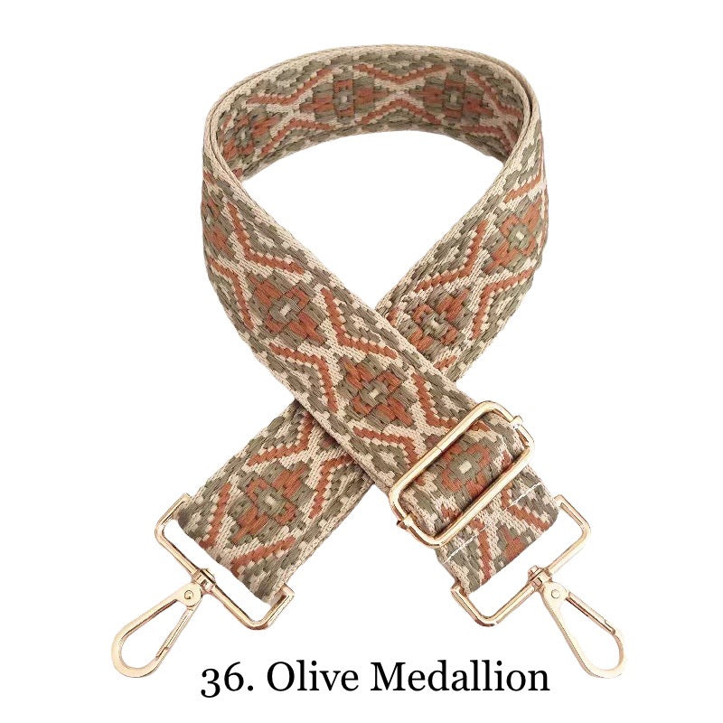 The James | Clear with Brown Trim Sling Bag - Pick Your Strap