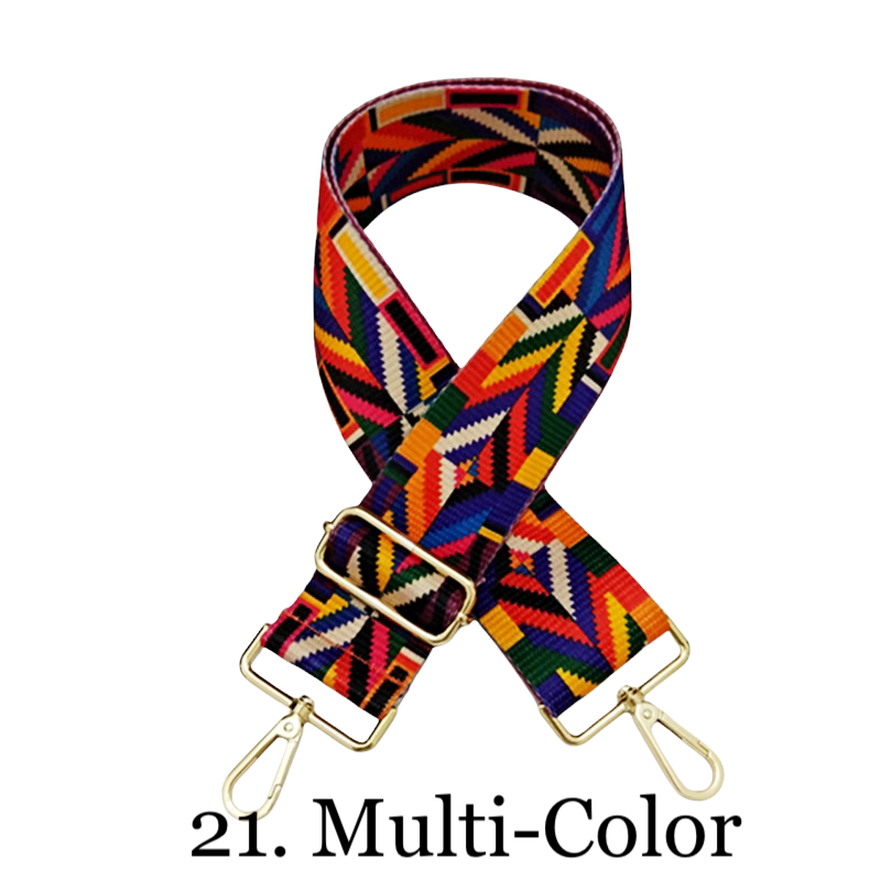 The Nora | Clear with Black Trim Stadium Courier- Pick Your Strap