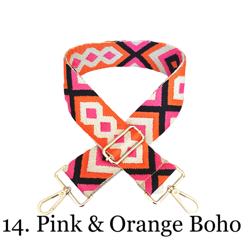 The Nora | Clear with Black Trim Stadium Courier- Pick Your Strap