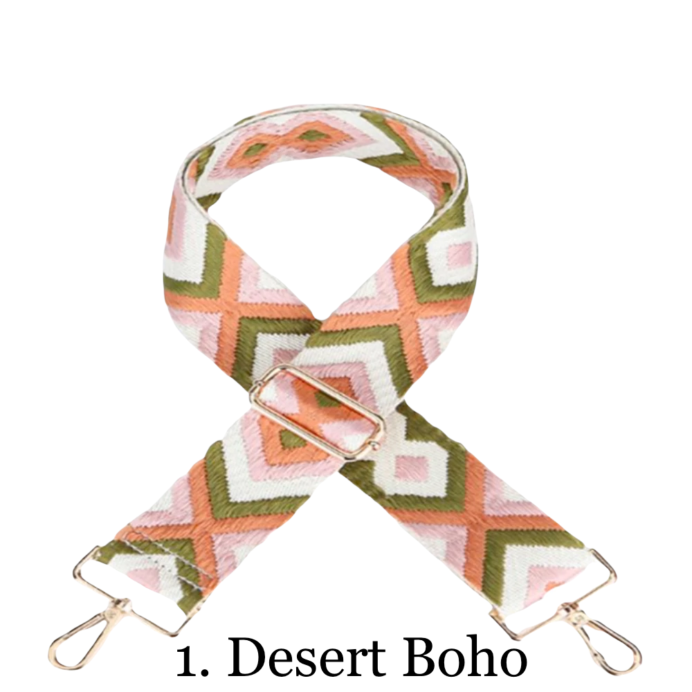 Vegan Leather Crossbody Bag (BLACK) - Pick Your Strap