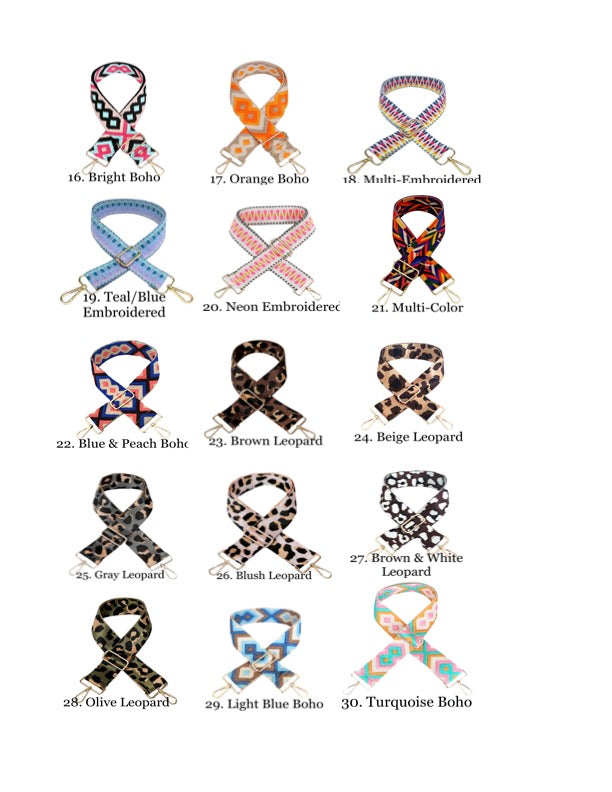 Vegan Leather Crossbody Bag (BLACK) - Pick Your Strap