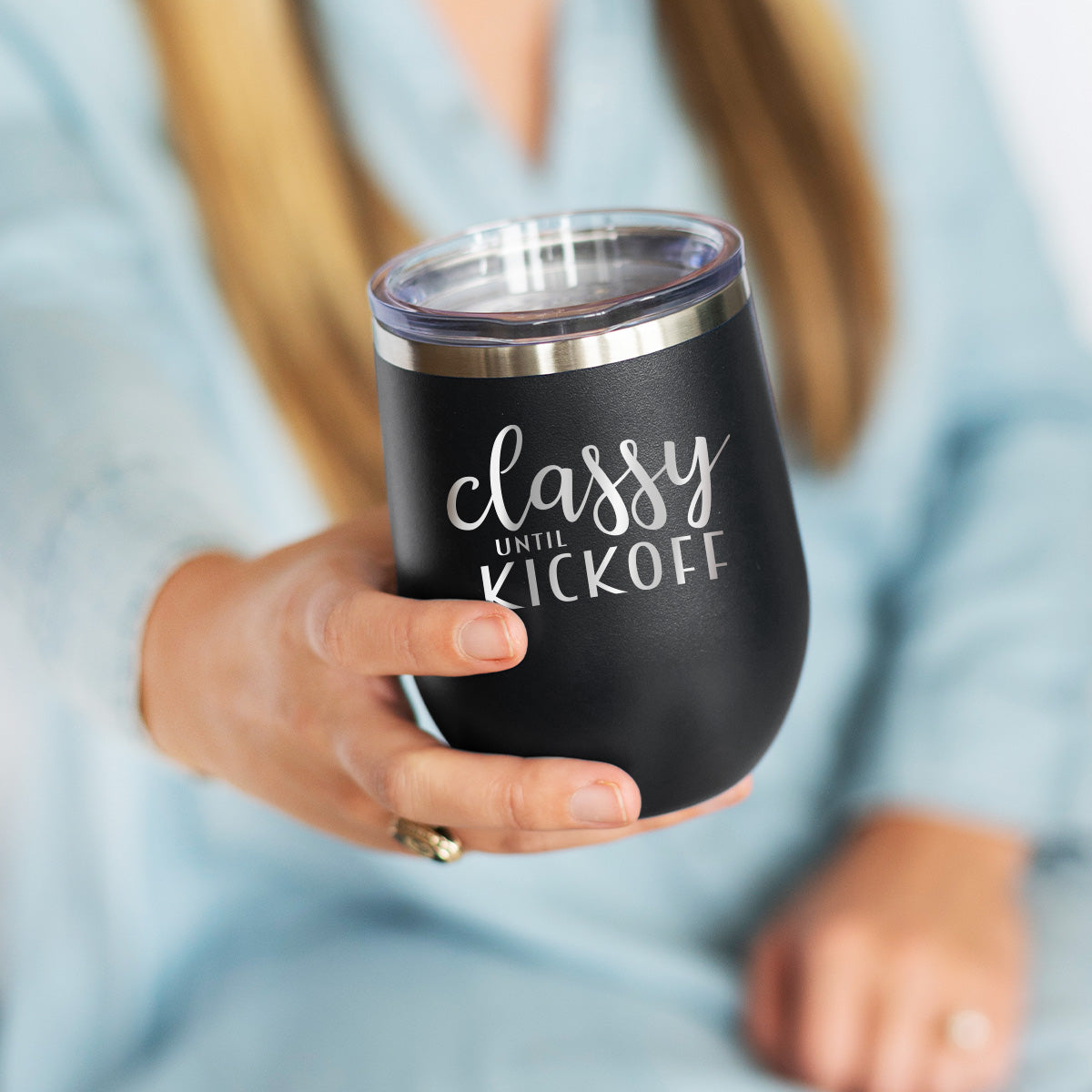 Classy Until Kickoff 12oz. Insulated Tumbler