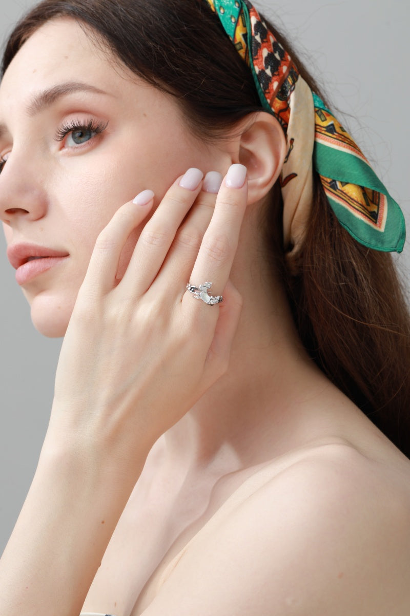 Celestial Moon Nugget Rings – Minimalist Cosmic Jewelry 🌙✨