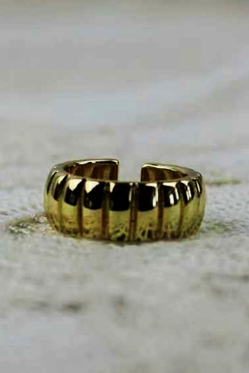 Spiral Nugget Ring – Open Band Stackable Jewelry ⚪⛓️