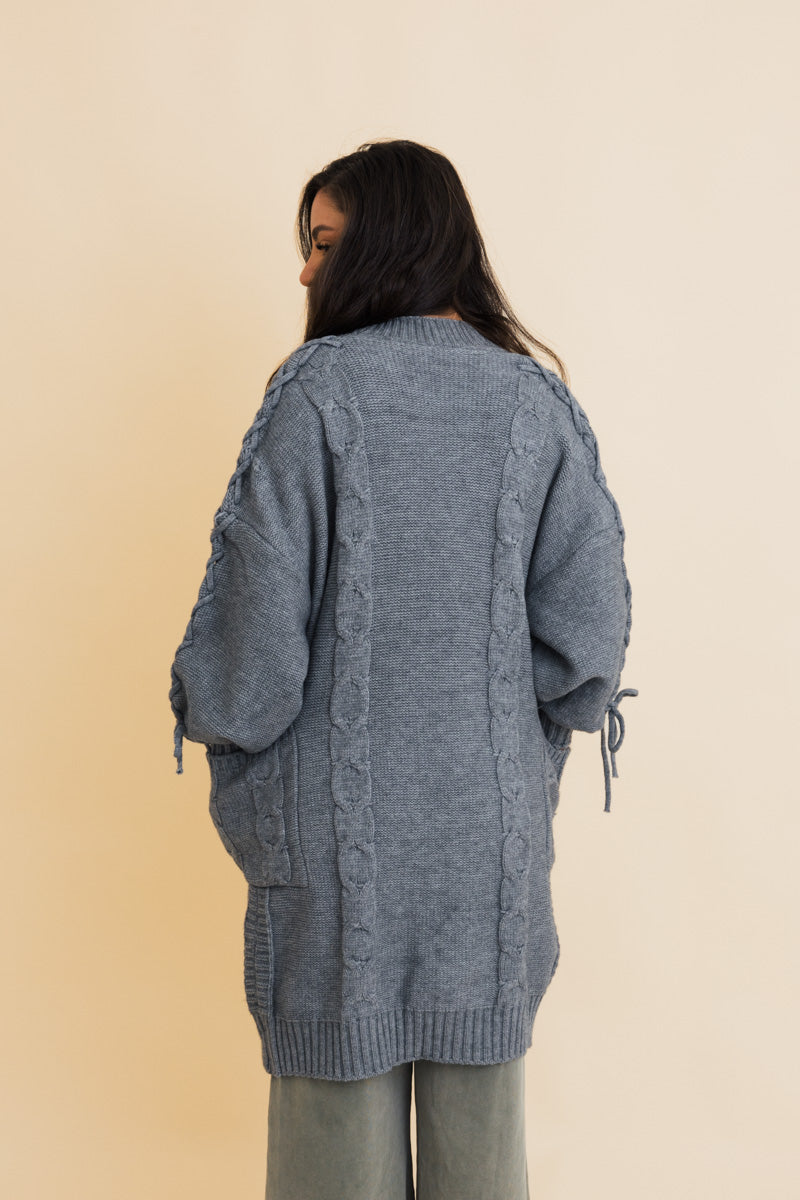 Twisted Cozy Cable Knit Cardigan