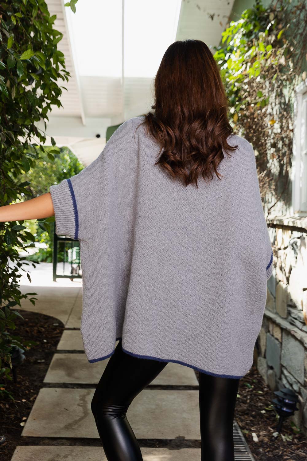 CozyCove Turtle Neck Poncho with Easy Sleeves Ponchos
