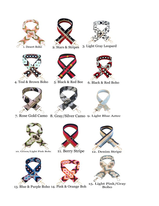 Vegan Leather Crossbody Bag (BLACK) - Pick Your Strap