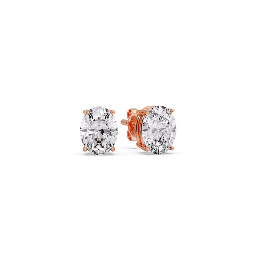 Stud Earring Basket Oval Shaped