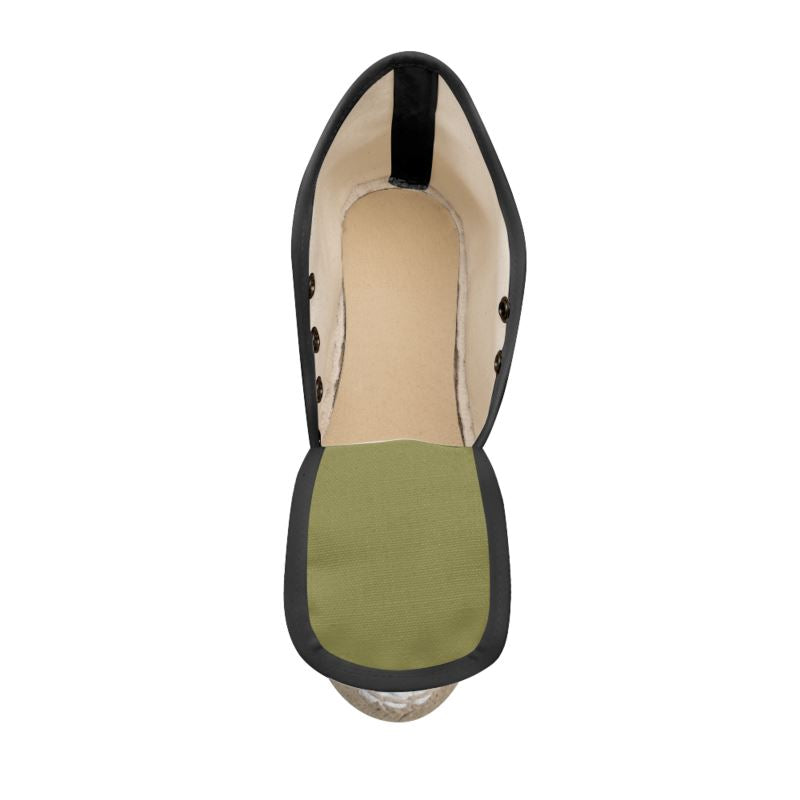 FÉTICHE BV Signature  Camo Designer Wedge Espadrilles