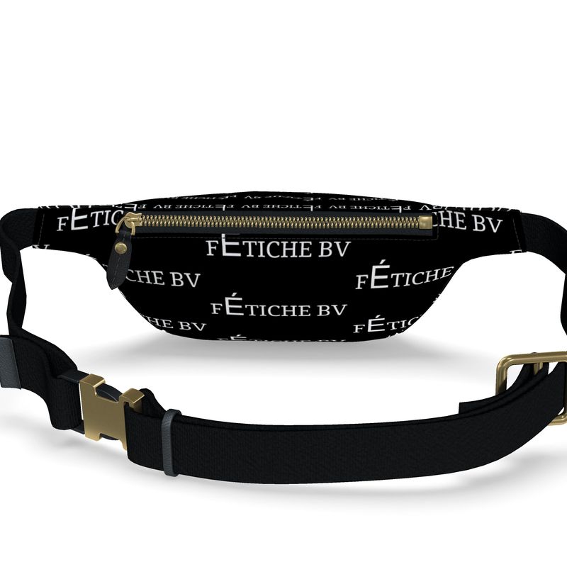 FÉTICHE BV  Black Signature Leather  Fanny Pack