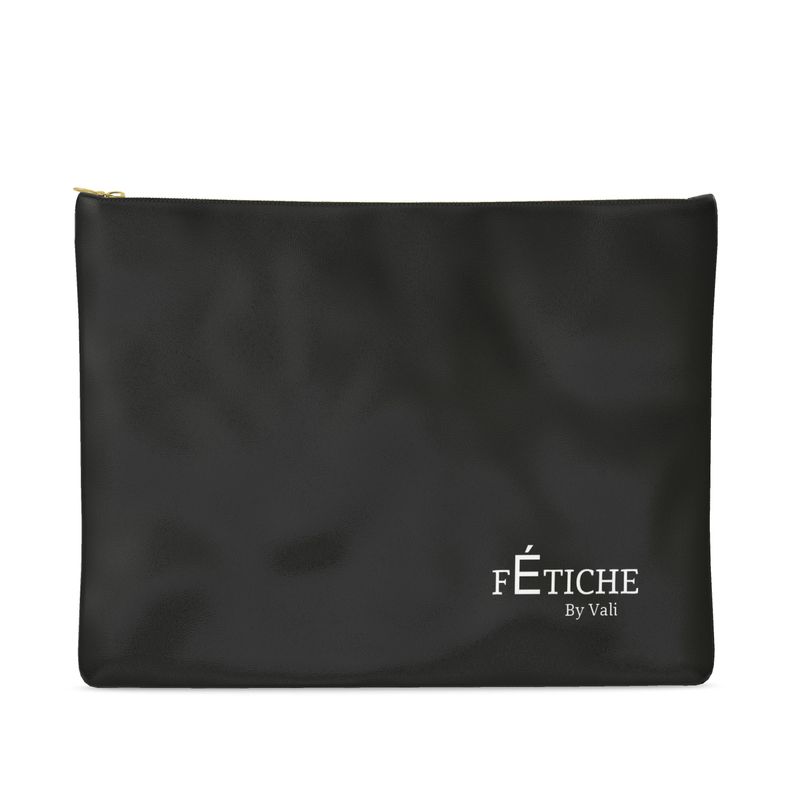 FÉTICHE BV Signature Leather Clutch (Black)