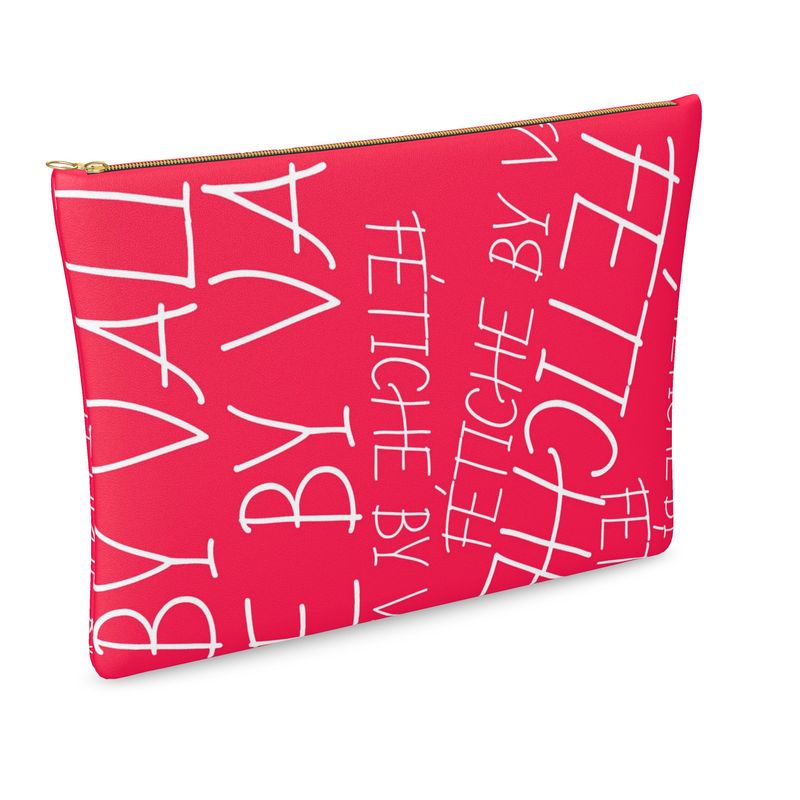 FÉTICHE BV  GO HARD LEATHER CLUTCH. (HOT PINK)