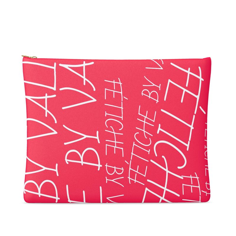 FÉTICHE BV  GO HARD LEATHER CLUTCH. (HOT PINK)