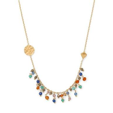 Mrs.Envy 14 Karat Gold Plated Multi-stone Necklace