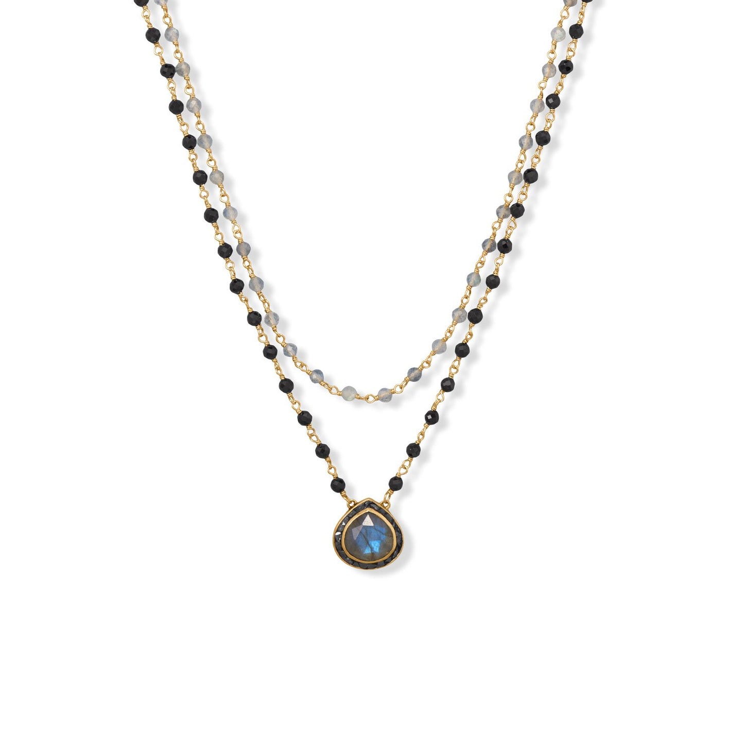 The Mrs. Lillie Double Strand  Necklace