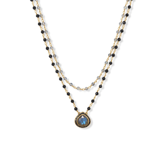 The Mrs. Lillie Double Strand  Necklace