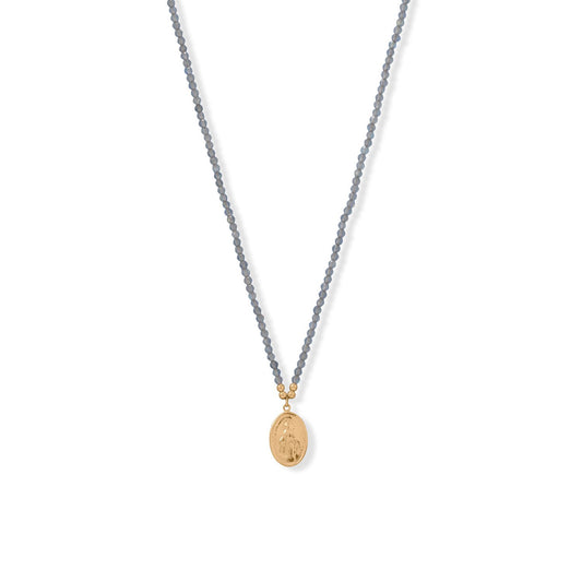 The Virgin Mary Labradorite Necklace