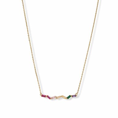 The Raina Baguette CZ Necklace
